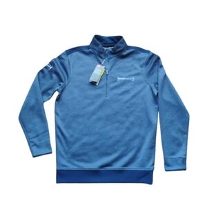NWT Under Armour Storm 1/4 Zip Pullover M Blue Water‑Repellent NewsNation